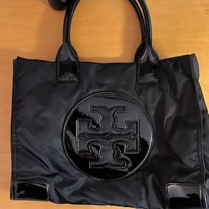 Tory Burch black Ella tote
